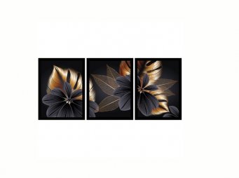 8955 3l Set UV Siyah iekler Tablo 70*165